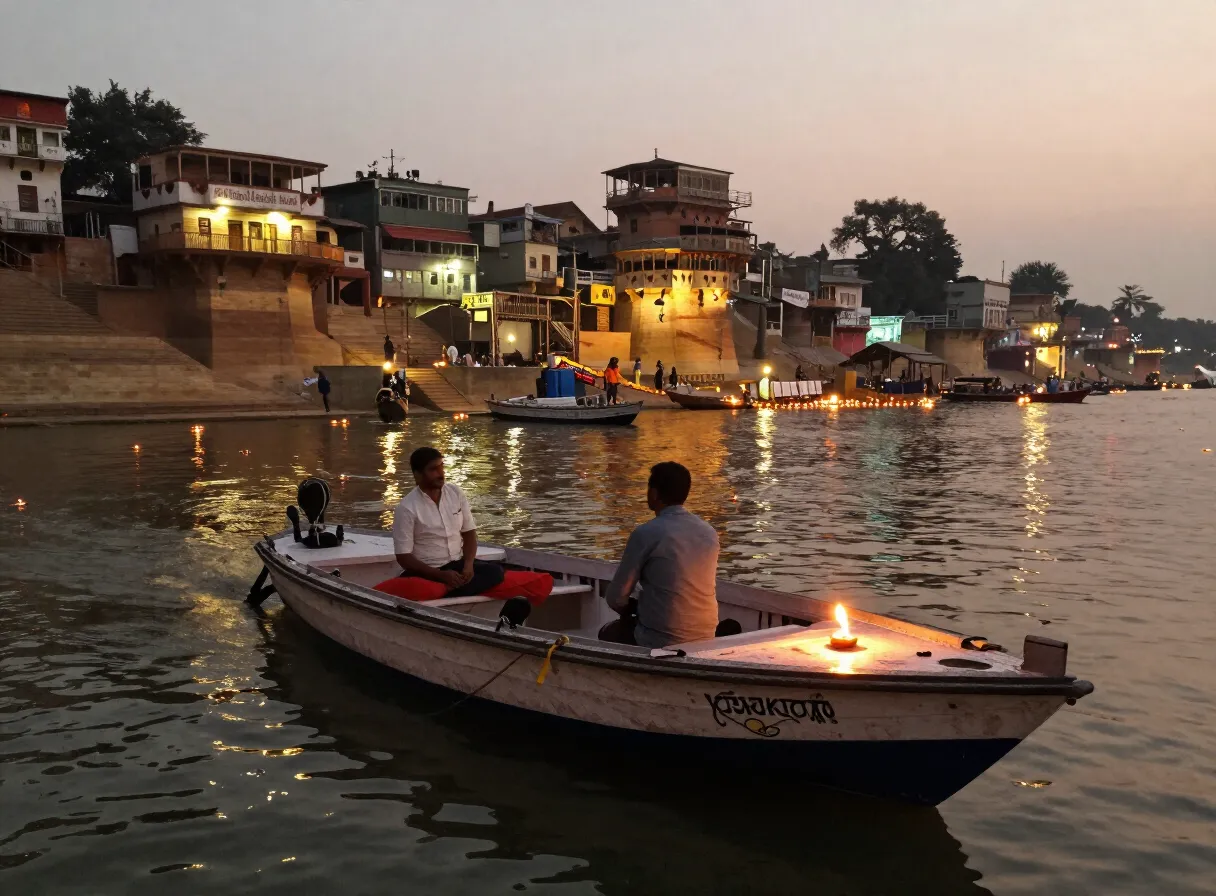 Authentic Shared Motor Boat - Dev Deepawali Varanasi Boat Ride 2026